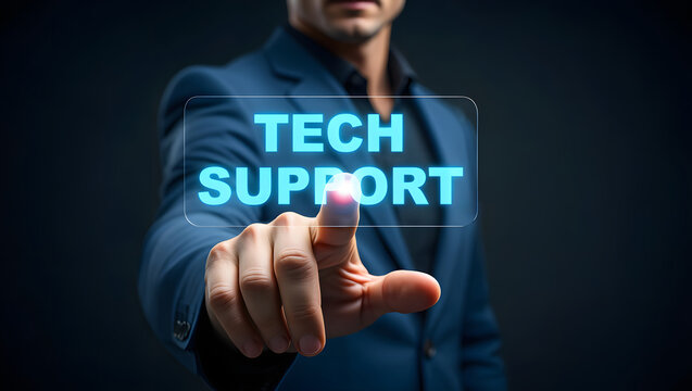 Technical support specialist assisting a client